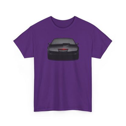 KITT-Inspired Retro Sports Car Tee — Front View Knight Rider Car Graphic Shirt