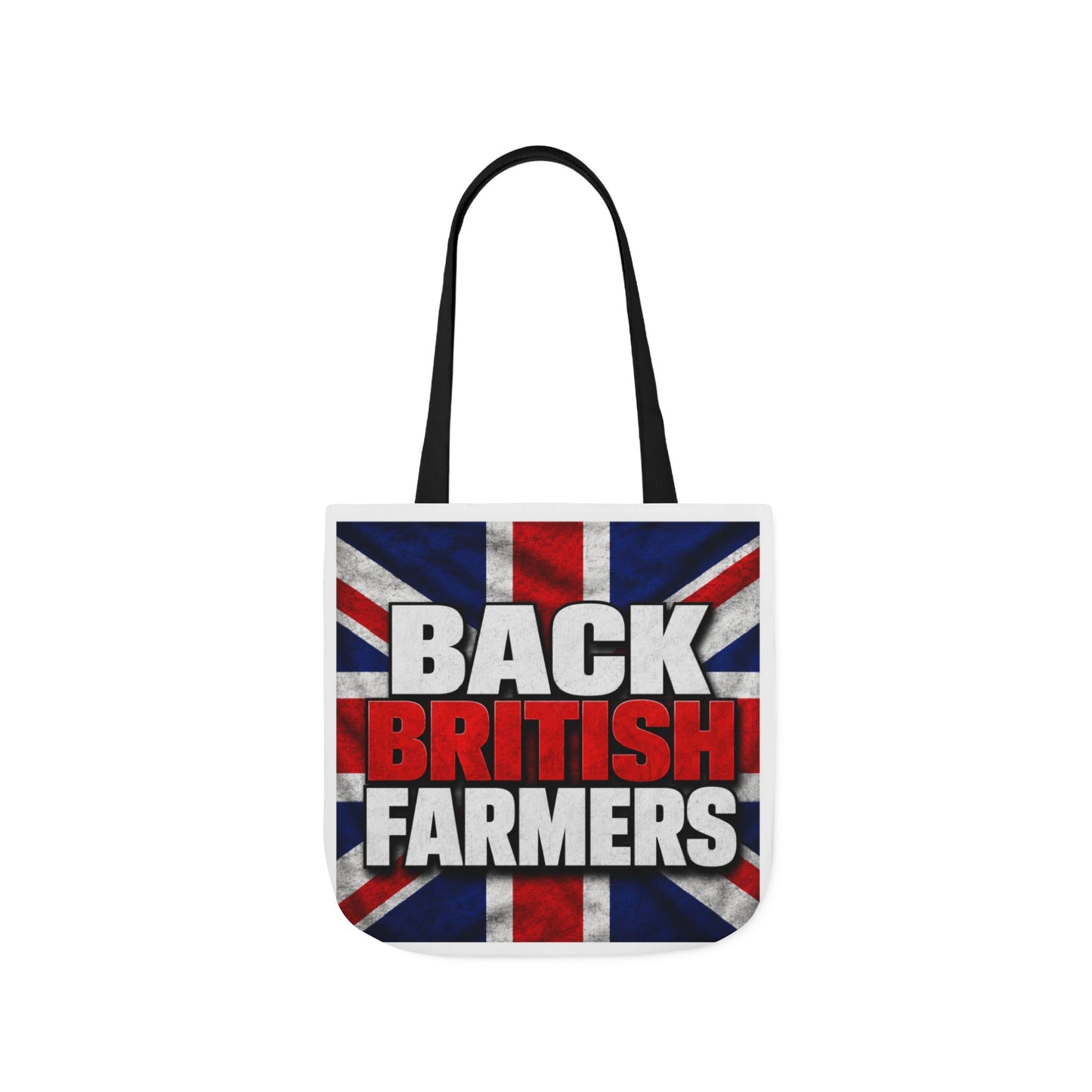 Back British Farmers Canvas Tote Bag — Union Jack Farming Support Tote