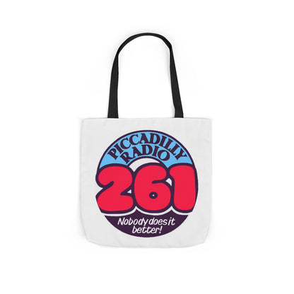 Tote Bag — Retro 'Piccadilly Radio 261' Vintage Logo Canvas Tote