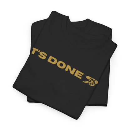 It's Done Arsenal Champions T-Shirt – Minimalist Gold Script Tee