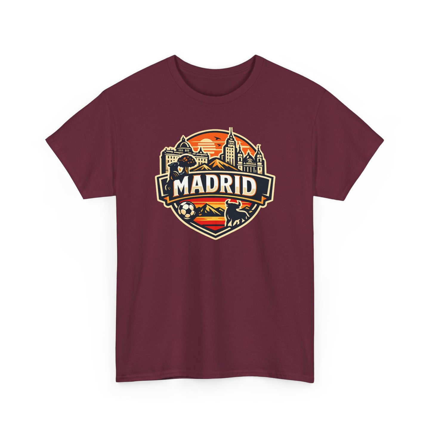 Madrid Skyline Soccer Crest T-Shirt