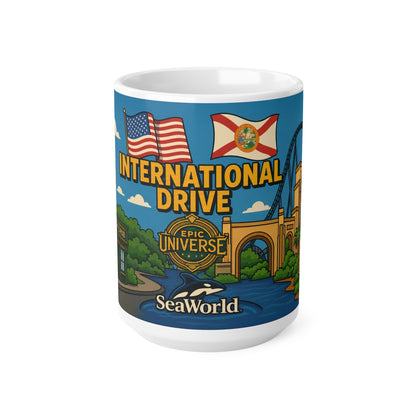 SeaWorld International Drive Orlando Coffee Mug — 11oz/15oz Ceramic Souvenir
