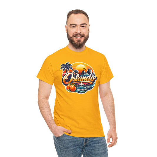 Orlando Retro Sunset T-Shirt — Vintage Florida Vacation Tee