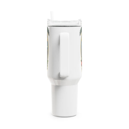 West Palm Beach 40oz Travel Tumbler — Tropical Sunset Palm Beach Cup