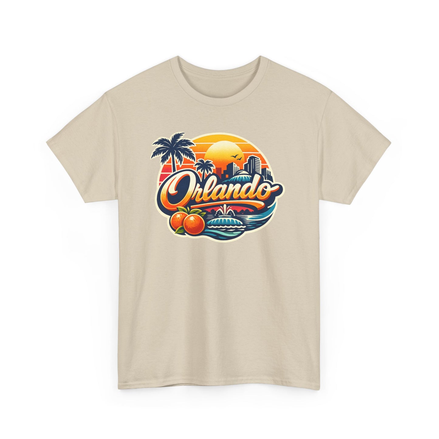 Orlando Retro Sunset T-Shirt — Vintage Florida Vacation Tee