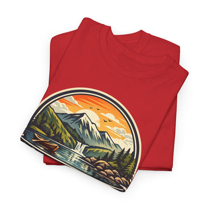 Lake District Graphic Tee — Scenic Mountain & Lake Camping Shirt