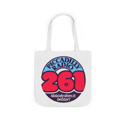 Tote Bag — Retro 'Piccadilly Radio 261' Vintage Logo Canvas Tote