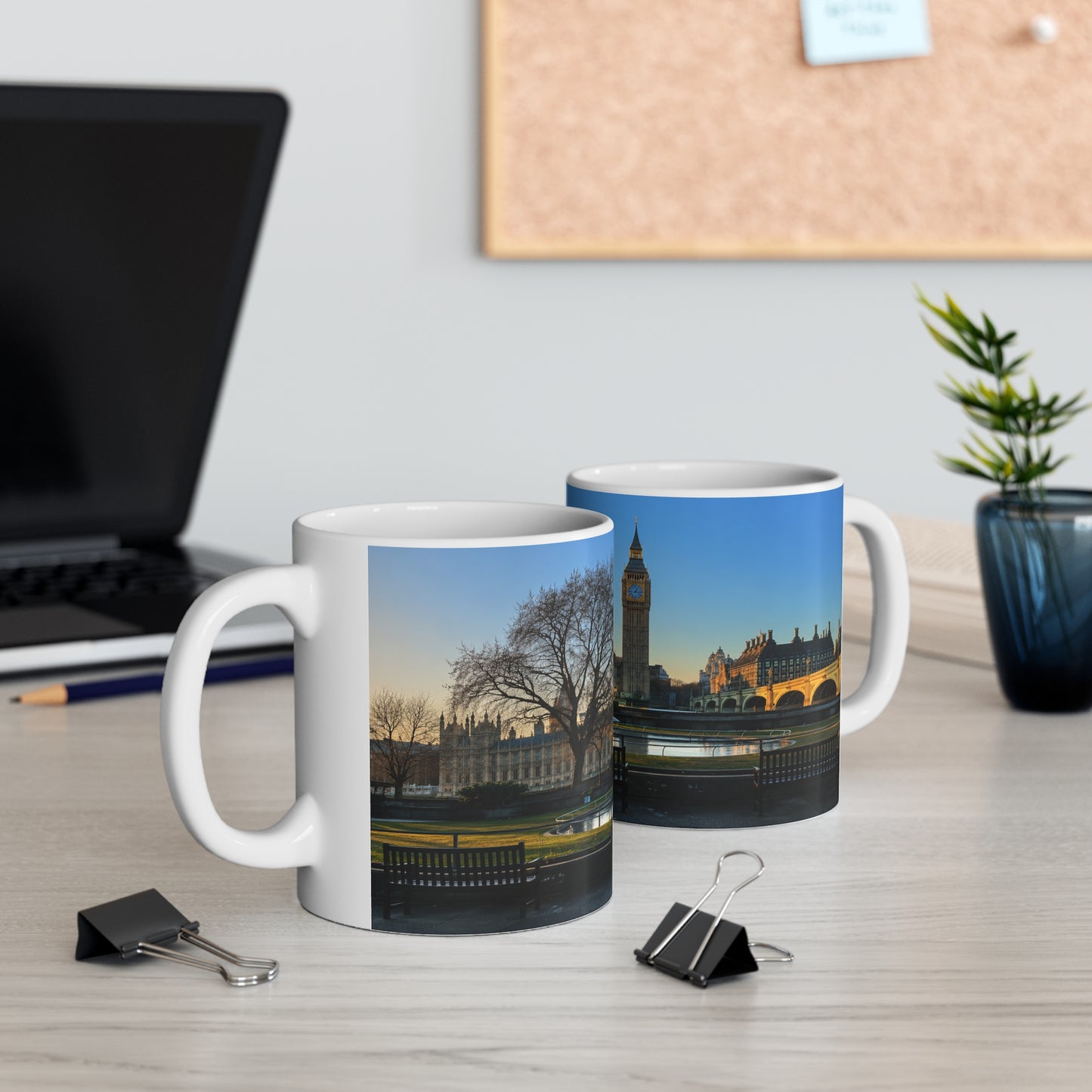 London Sunset Panorama Mug – Big Ben & Thames Ceramic Coffee Cup (11oz, 15oz)
