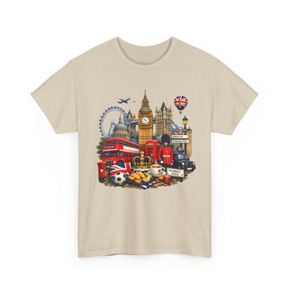 London Landmarks T‑Shirt — British Icons Collage Tee