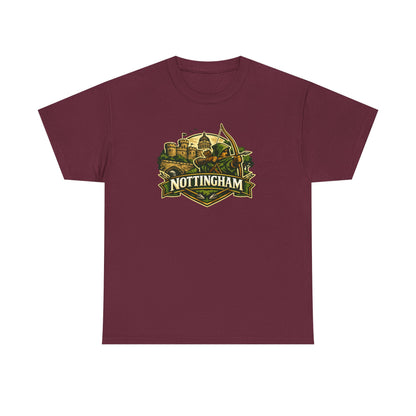 Nottingham Vintage Crest T-Shirt — Robin Hood Castle Travel Tee
