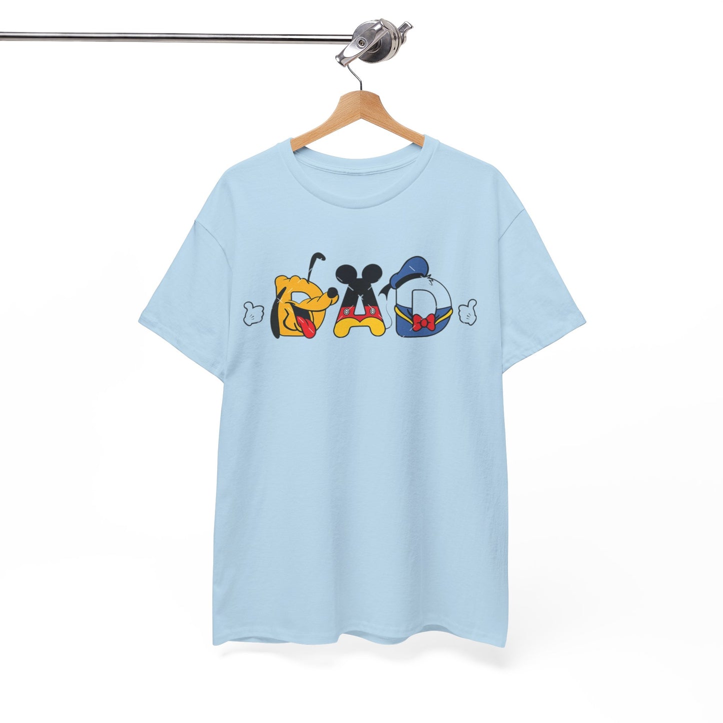 Disney Dad Character Graphic Tee — Playful Colorful Character Icons T-Shirt
