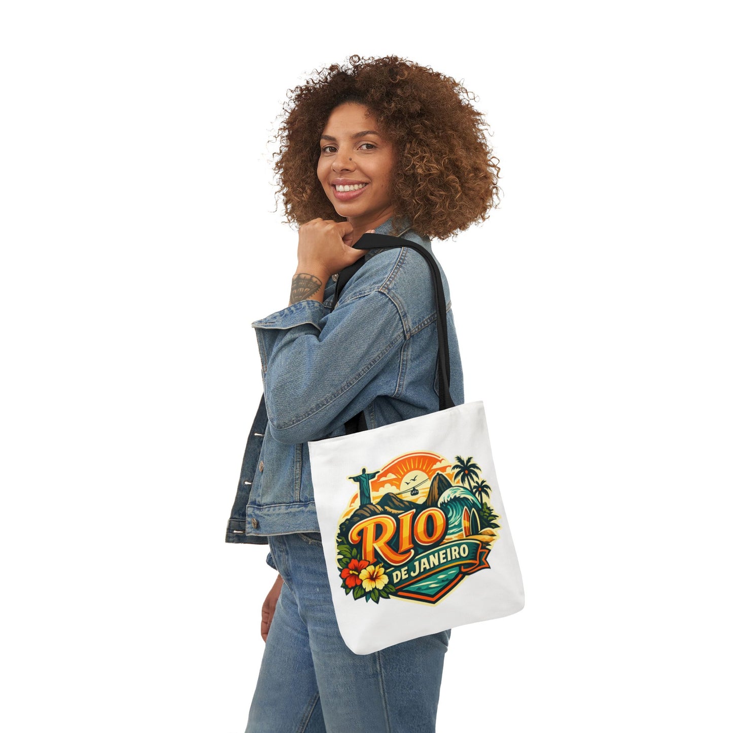 Rio de Janeiro Travel Tote — Retro Beach Canvas Bag