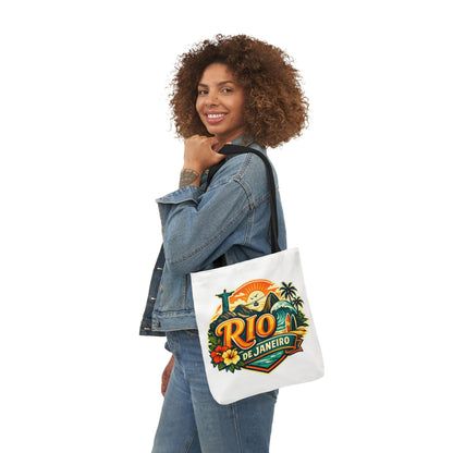 Rio de Janeiro Travel Tote — Retro Beach Canvas Bag