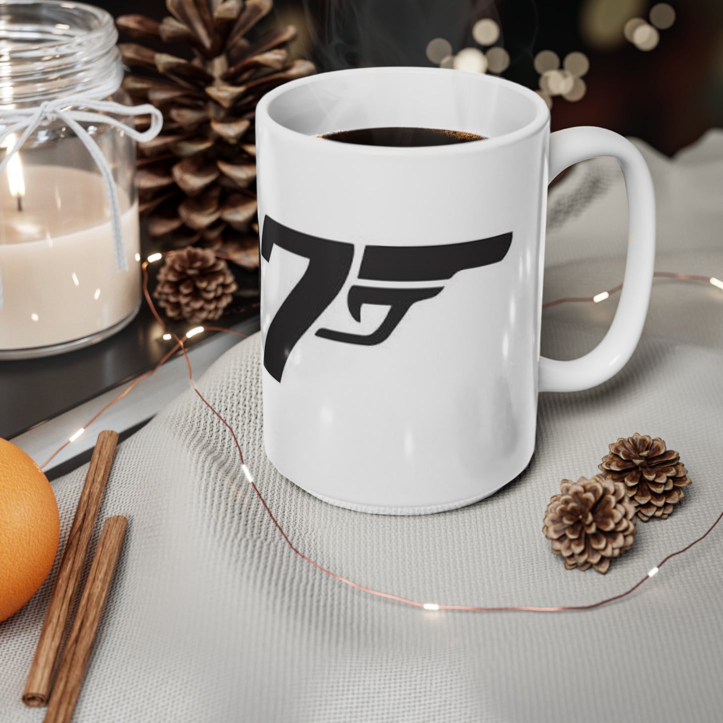 007 Logo Ceramic Coffee Mug — Spy Movie Fan Gift (11oz & 15oz)