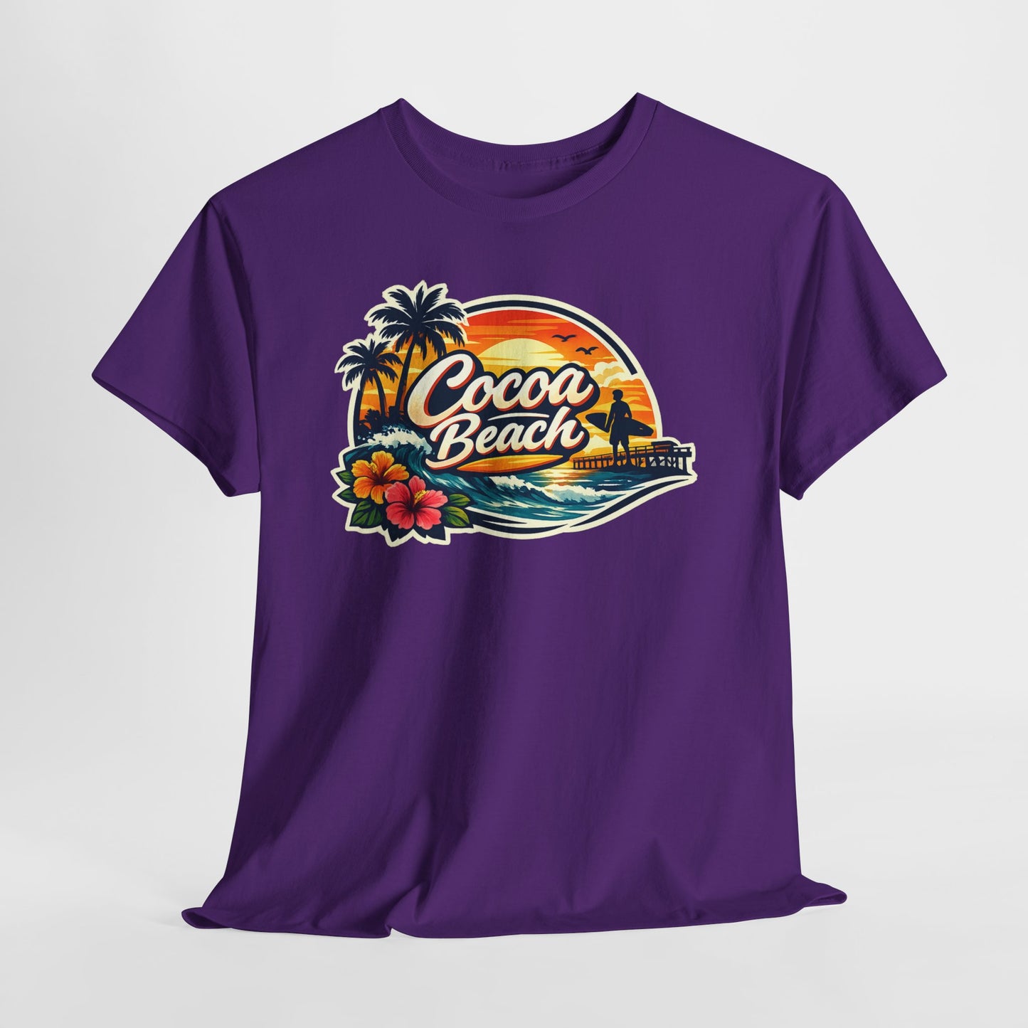 Cocoa Beach Vintage Sunset T-Shirt