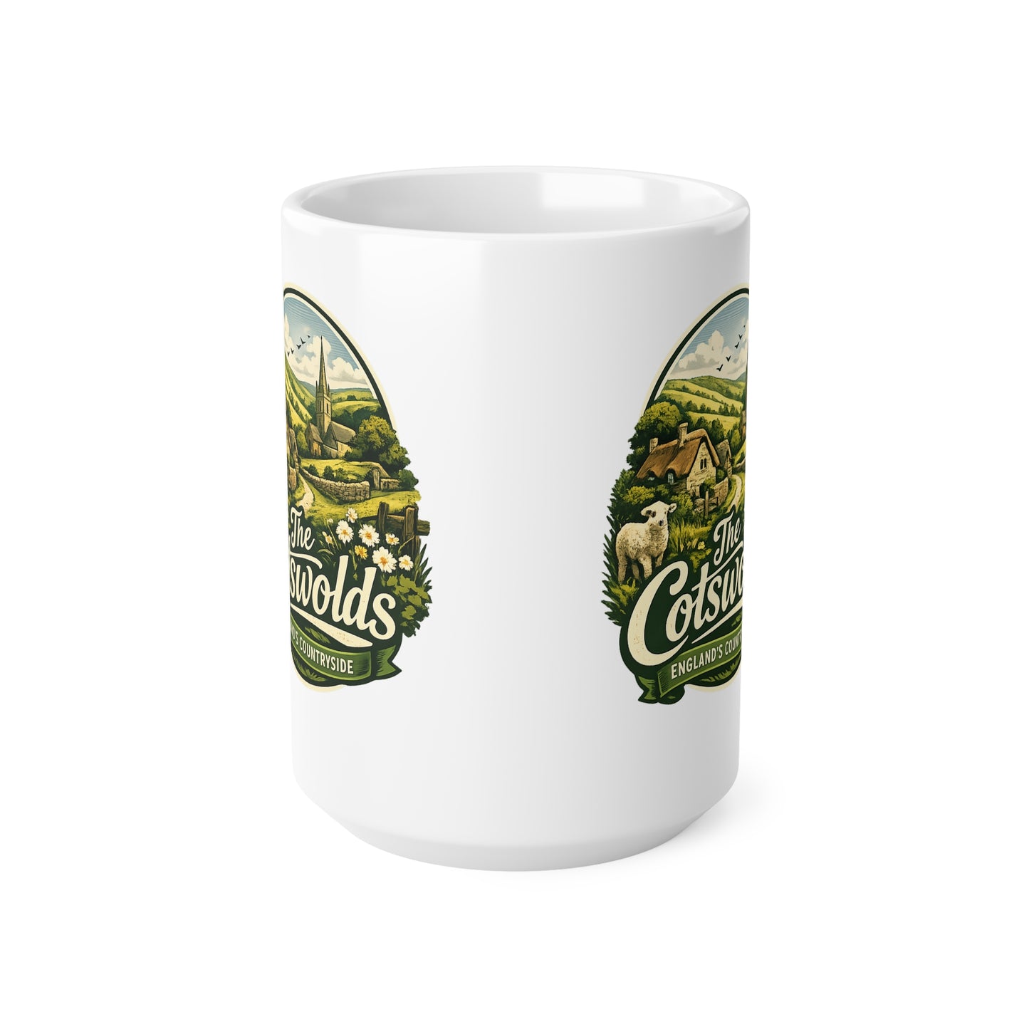 Cotswolds Scenic Coffee Mug — England Countryside 11oz & 15oz