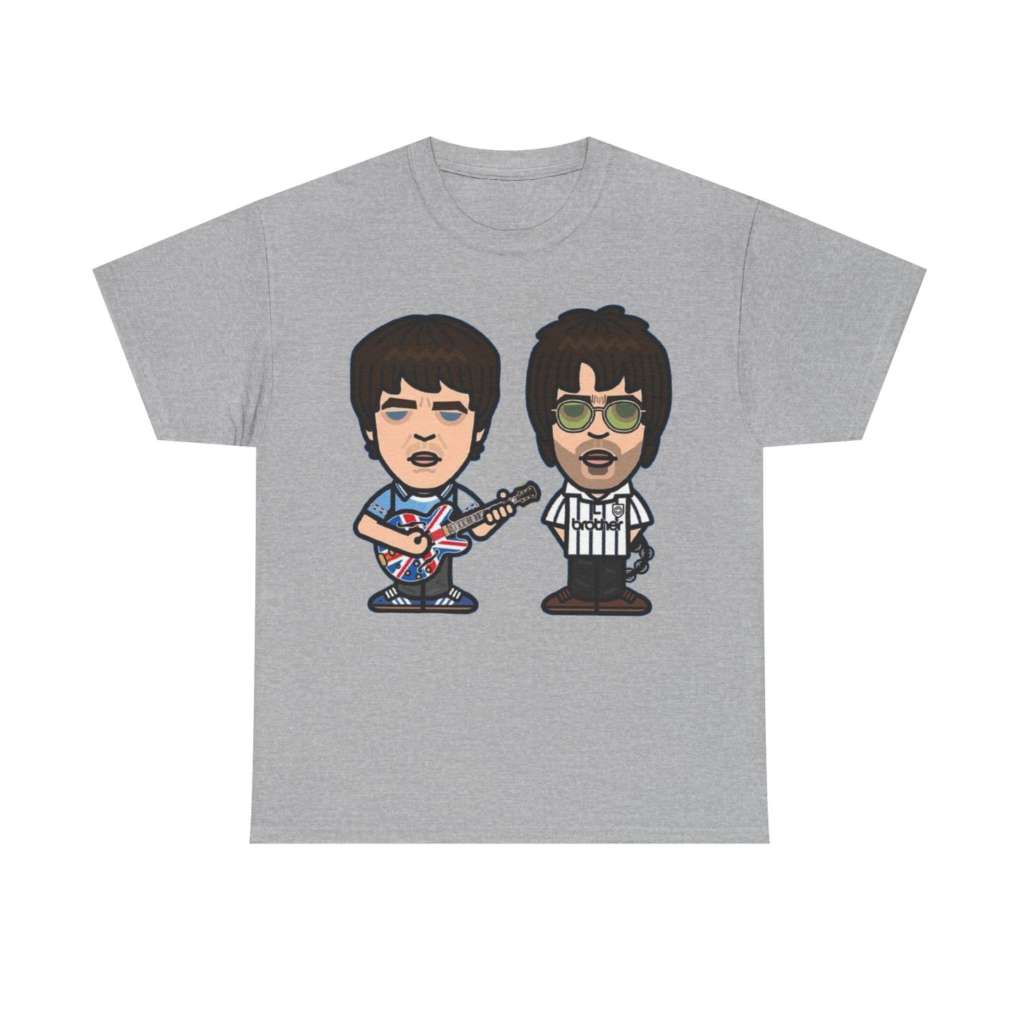 Oasis Noel & Liam Cartoon Rock Duo T-Shirt