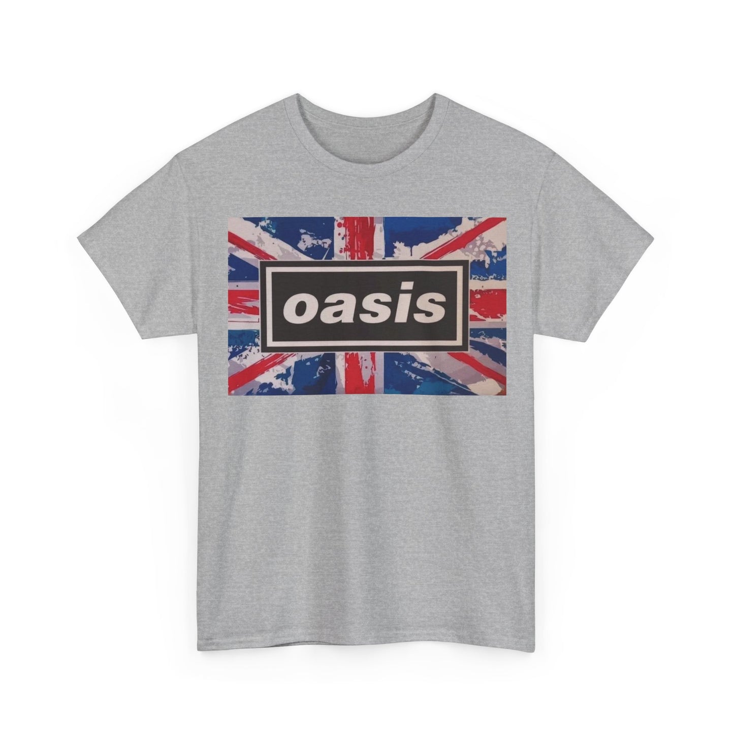 Oasis Union Jack Tee – Vintage British Band Logo T-Shirt