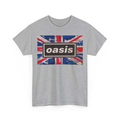 Oasis Union Jack Tee – Vintage British Band Logo T-Shirt