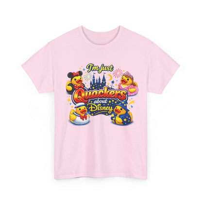 Quackers About Disney Rubber Duck Tee — "I'm Just Quackers About Disney" Graphic T-Shirt