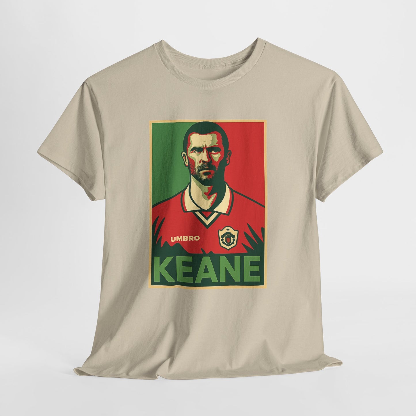 Keane Football Poster Tee — Retro Soccer Jersey Graphic T-Shirt
