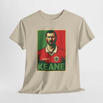 Keane Football Poster Tee — Retro Soccer Jersey Graphic T-Shirt