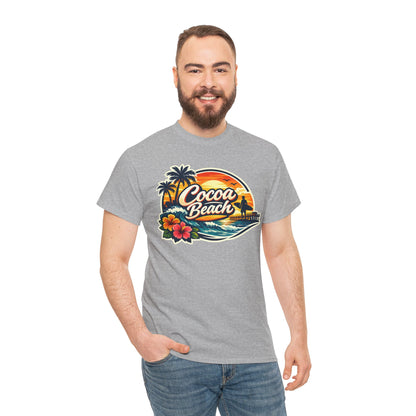 Cocoa Beach Vintage Sunset T-Shirt