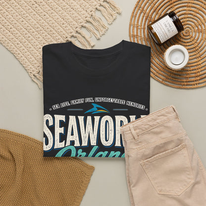 SeaWorld Orlando Graphic Tee — Retro Explore Inspire Connect Vacation Shirt