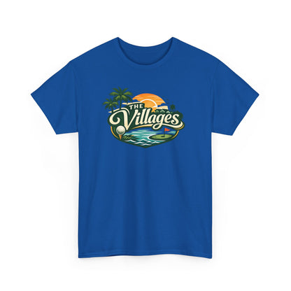 The Villages of Florida Sunset Logo Tee - Florida Palm Beach Retro T-Shirt