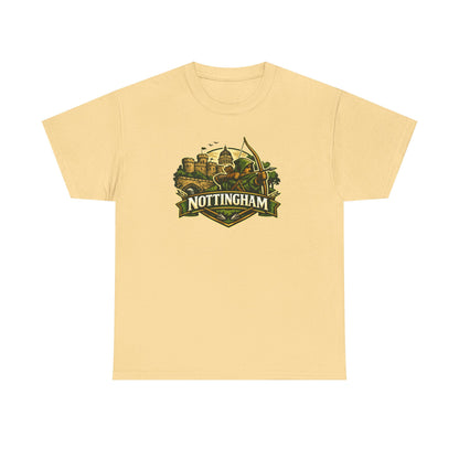 Nottingham Vintage Crest T-Shirt — Robin Hood Castle Travel Tee