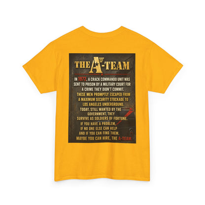 A-Team Graphic Tee — Retro TV Series Logo & Character Poster T-Shirt