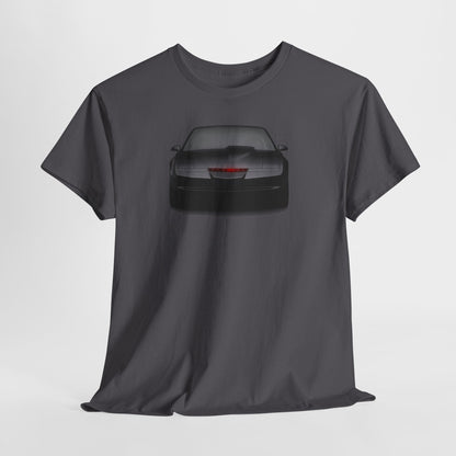 KITT-Inspired Retro Sports Car Tee — Front View Knight Rider Car Graphic Shirt
