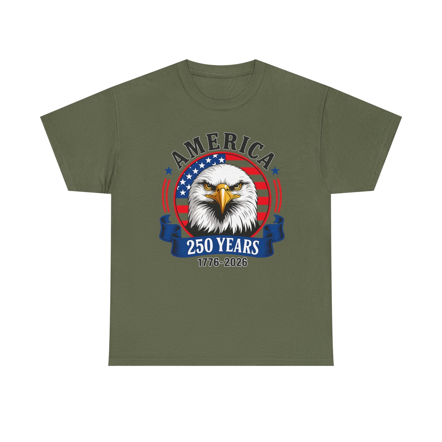 America 250 Years T-Shirt – Bald Eagle 1776–2026 Patriotic Tee