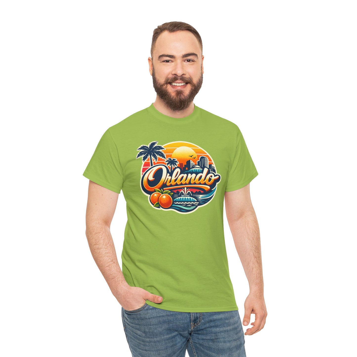 Orlando Retro Sunset T-Shirt — Vintage Florida Vacation Tee