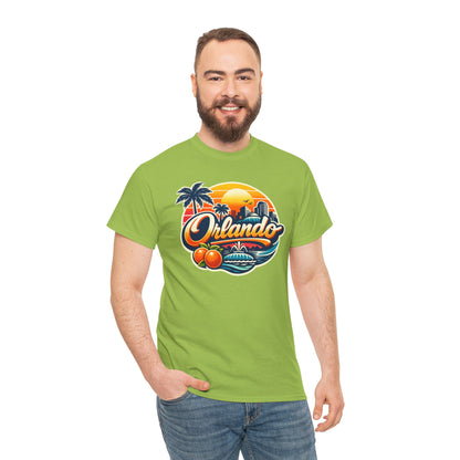 Orlando Retro Sunset T-Shirt — Vintage Florida Vacation Tee