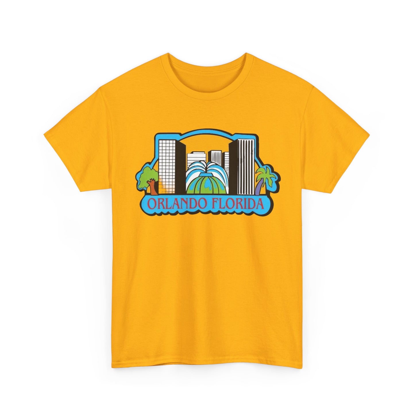 Orlando Florida Retro Skyline T-Shirt