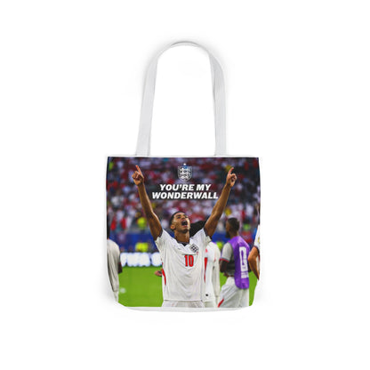 Jude Bellingham England Celebration Tote Bag – "You’re My Wonderwall" England Fan Canvas Tote