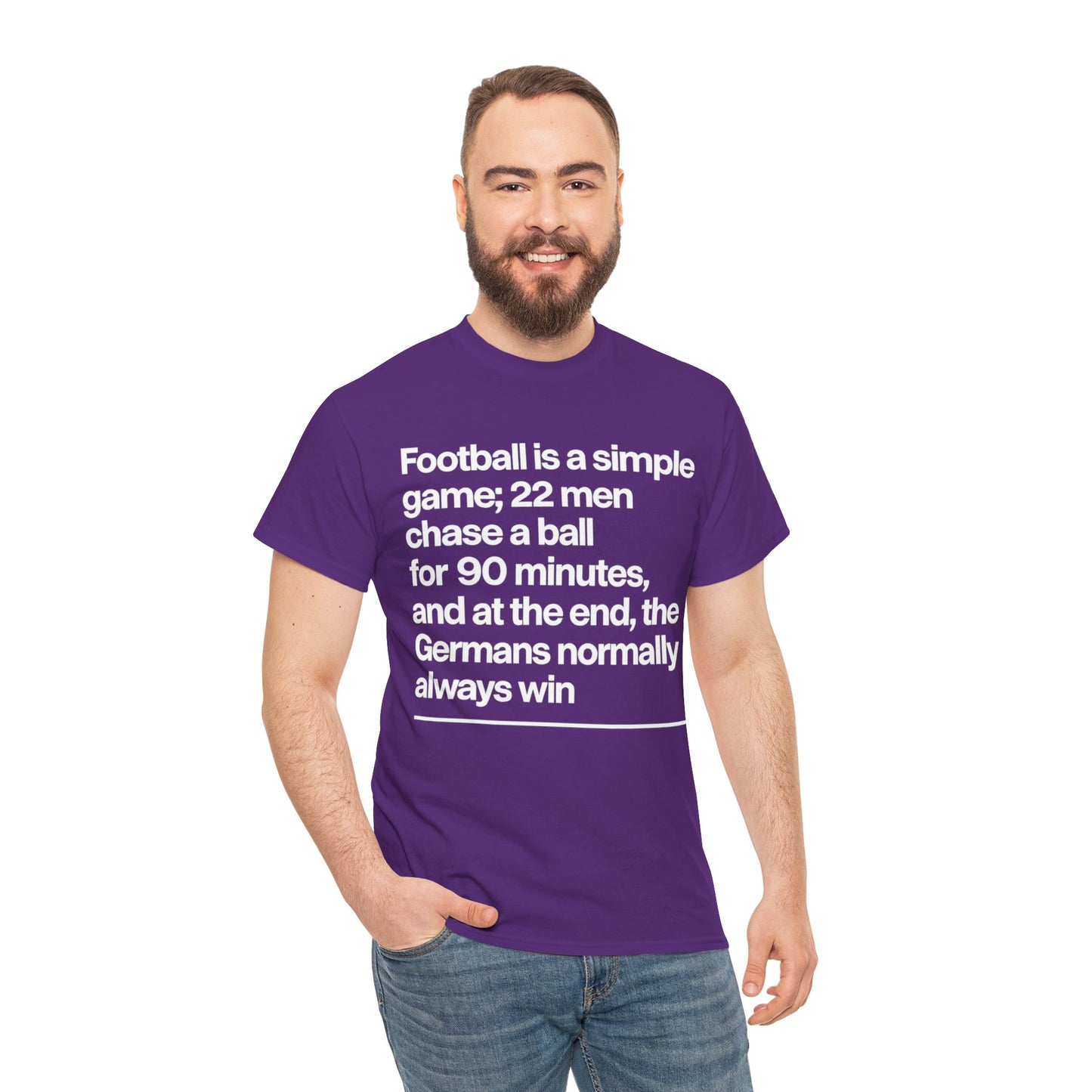 Funny Quote T-Shirt — 'Football is a simple game...' Graphic Tee