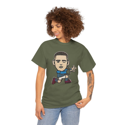 Phil Foden Cartoon Dance Pose Tee - Funky Character Graphic T-Shirt