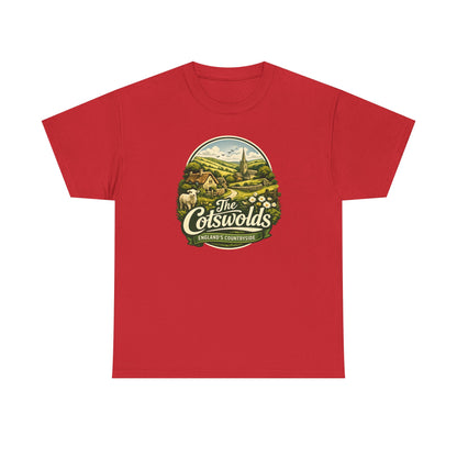 Cotswolds Vintage Landscape T‑Shirt — The Cotswolds Countryside Tee