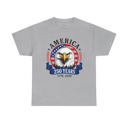 America 250 Years T-Shirt – Bald Eagle 1776–2026 Patriotic Tee