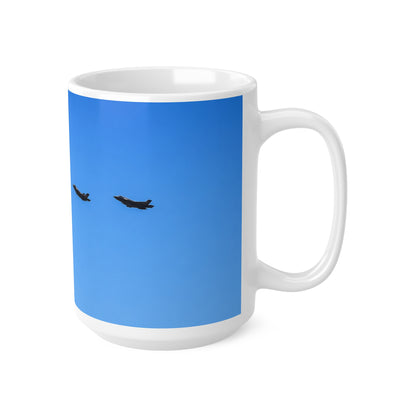US Military over New York City Ceramic Coffee Cups, 11oz, 15oz