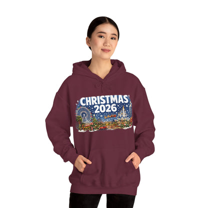 Christmas 2026 Holiday Hoodie — Festive Winter Village Sweatshirt