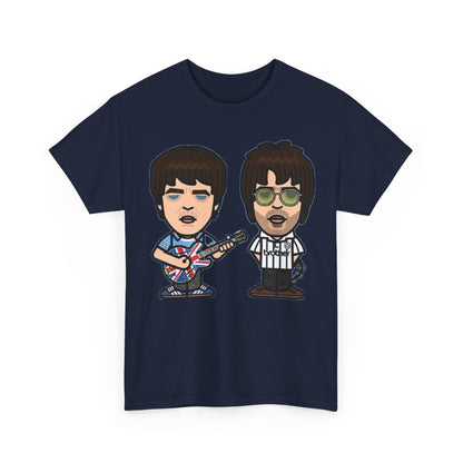 Oasis Noel & Liam Cartoon Rock Duo T-Shirt