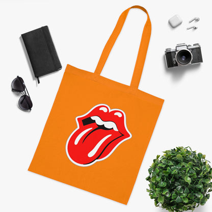 Rock Red Tongue Graphic Tote Bag