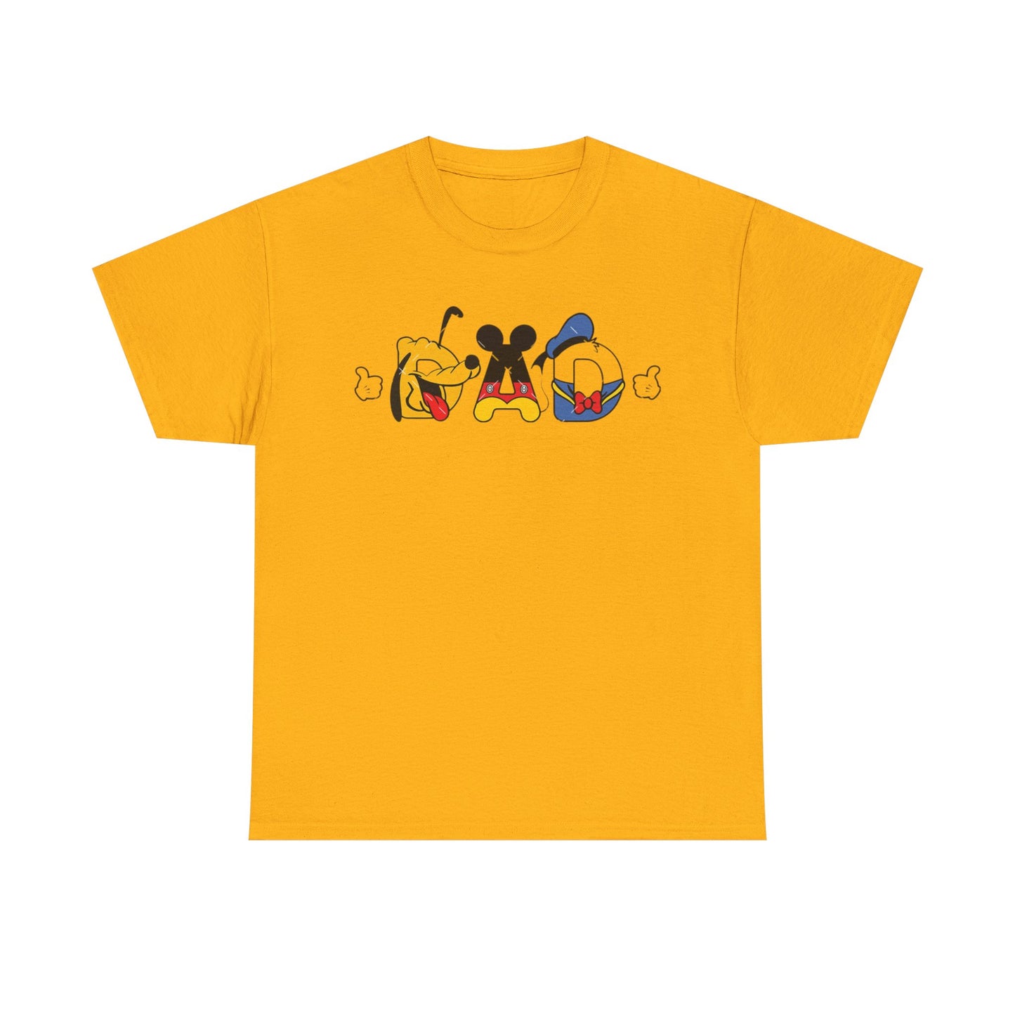 Disney Dad Character Graphic Tee — Playful Colorful Character Icons T-Shirt