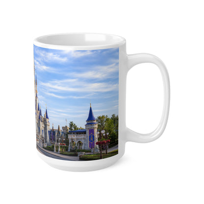 Walt Disney World Magic Kingdom Castle Skyline Ceramic Mug — Fantasy Theme Park Coffee Cup (11oz & 15oz)