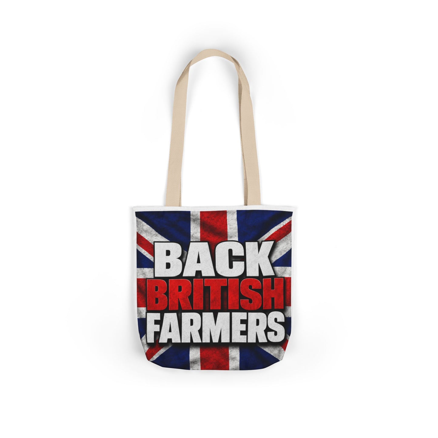 Back British Farmers Canvas Tote Bag — Union Jack Farming Support Tote