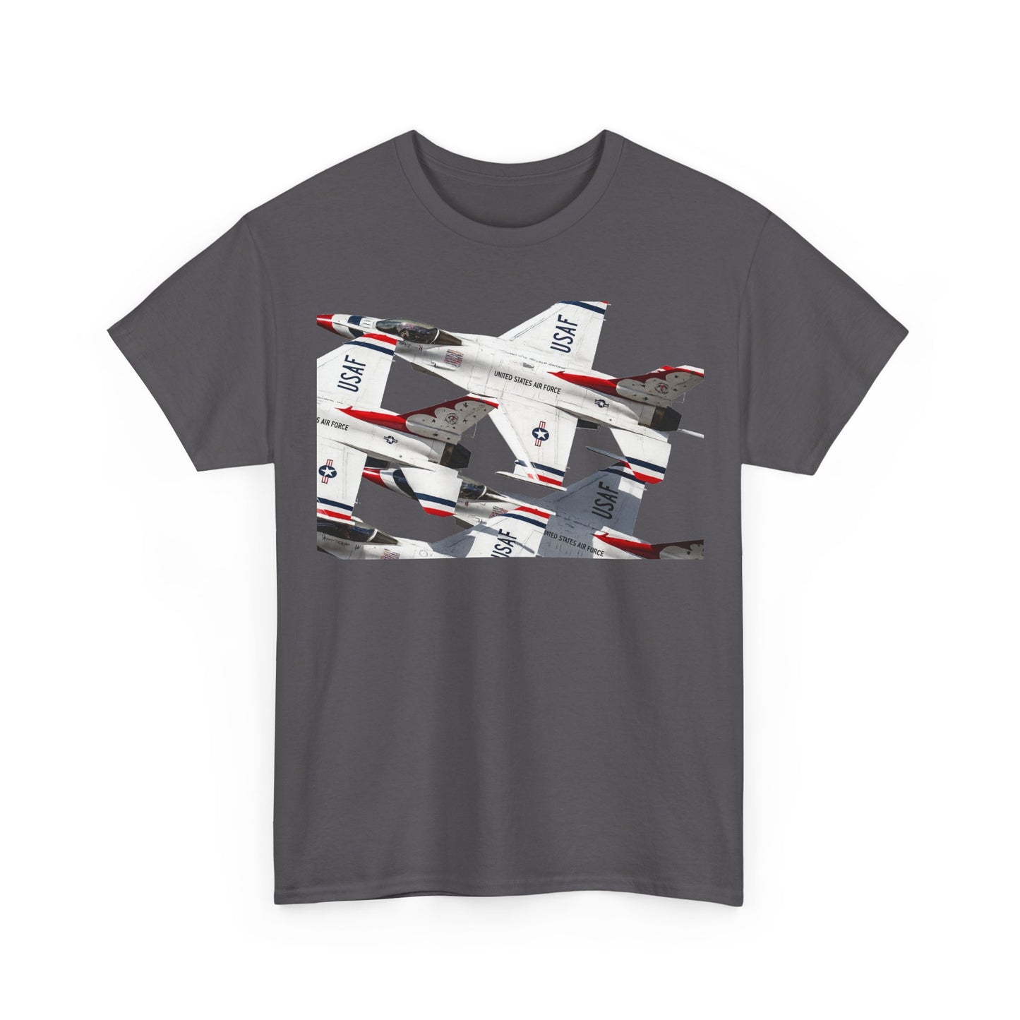 Thunderbirds Jet Formation T‑Shirt — Military Aviation Fighter Jets Tee