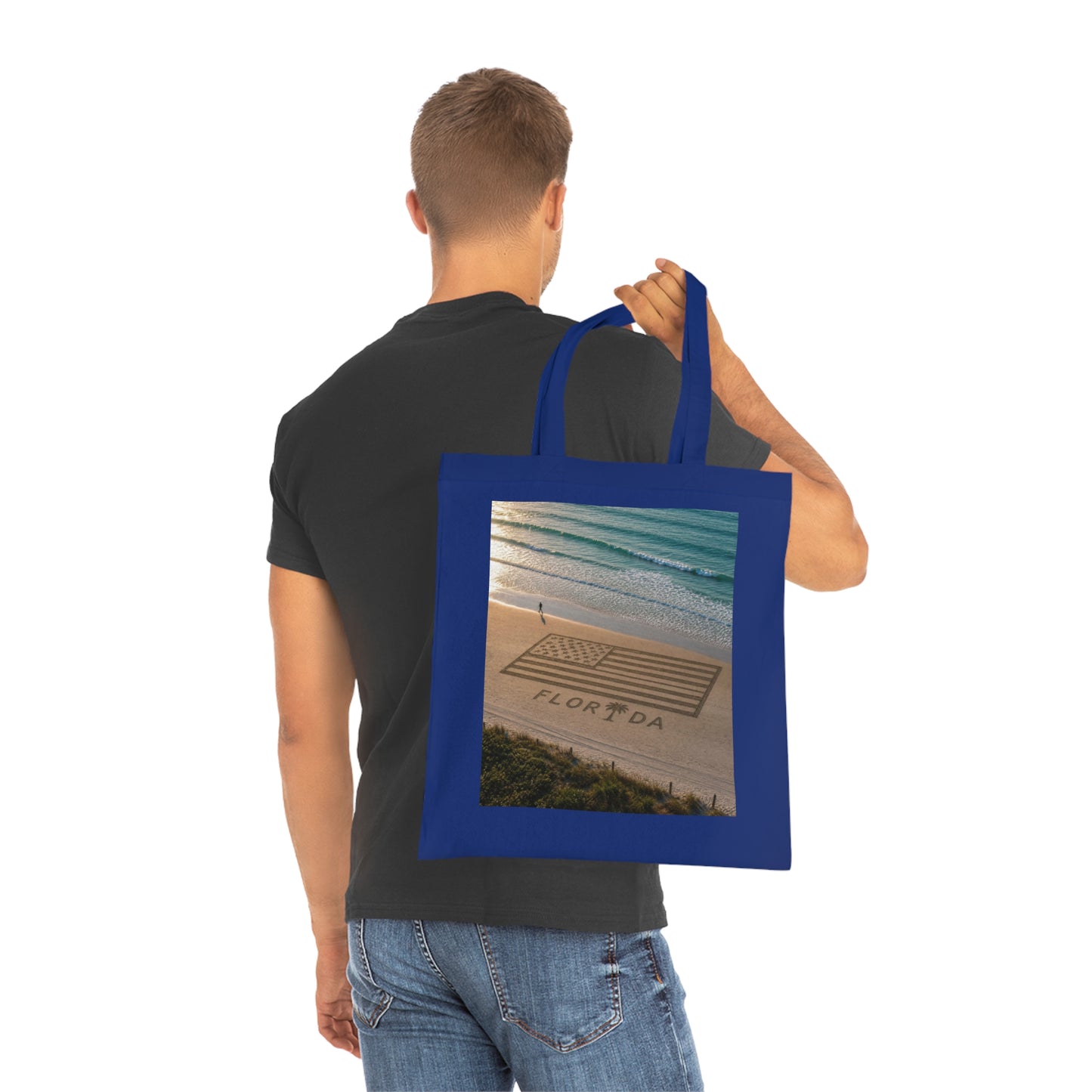 Florida Beach 100% Cotton Tote Bag